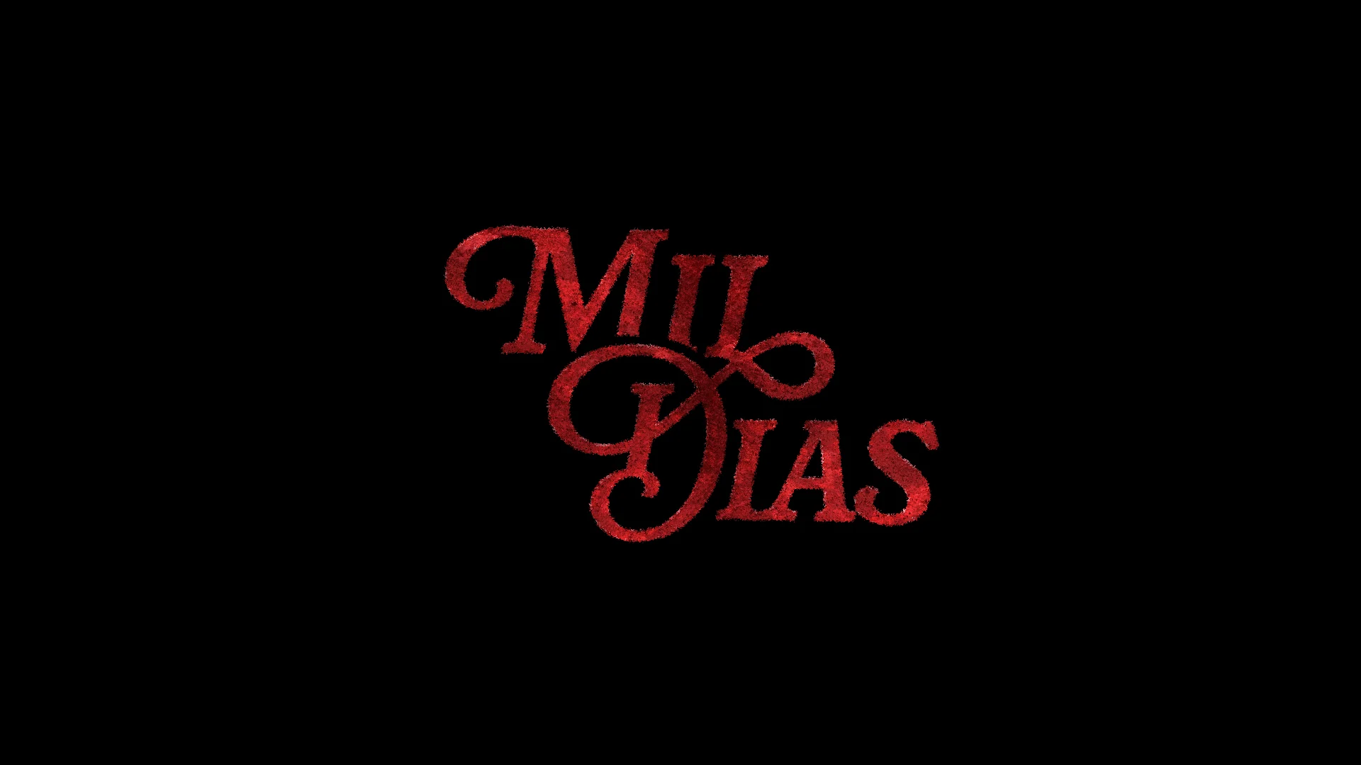 Mil Días · Lettering